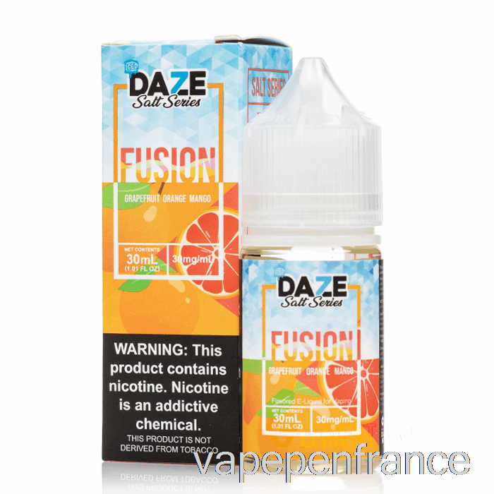 Mangue Orange Pamplemousse Glacé - 7 Sels De Fusion Daze - Stylo Vape 30 Ml 50 Mg